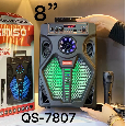 Loa Kéo Di Động KIMISO QS-7807 (Bass 8, 1 Micro có dây)