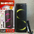 Loa Di Động KIMISO QS-8601 (Bass đôi 6.5x2, 1 Micro không dây)