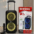 Loa Kéo Di Động Karaoke KIMISO QS-215 (Bass đôi 8x2, 1 Micro có dây)