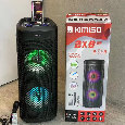 Loa Di Động Karaoke KIMISO QS-226 (Bass đôi 8x2, 1 Micro có dây)