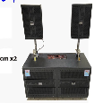 Dàn Loa Kéo Di Động SOUNDBOX SB-199V (Sub đôi 50cmx2 + Bass đôi 16cmx2, 2 Micro)