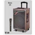 Loa Kéo Di Động Karaoke T10 (Bass 25cm, 1 Micro)