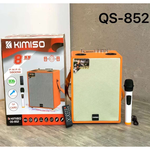 Loa Bluetooth KIMISO QS-852 (Bass 8, 1 Micro không dây)