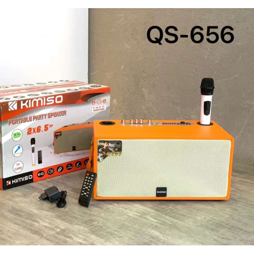 Loa Bluetooth KIMISO QS-656 (Bass 2x6.5, 1 Micro không dây)