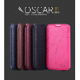 KALAIDENG Oscar Bao da mở ngang cho Samsung S4 mini i9190 chính hãng có màu. đen, nâu, xanh hồng, đỏ