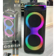 LOA BLUETOOTH KARAOKE S210 (BASS ĐÔI 10, 2 MICRO)