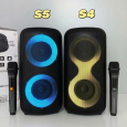 LOA BLUETOOTH KARAOKE S4 | S5 (BASS ĐÔI 4.5, 2 MICRO)